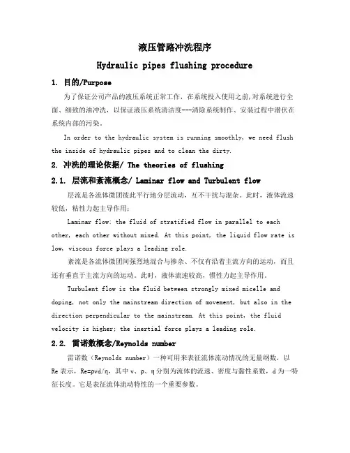 液压管清洗流程