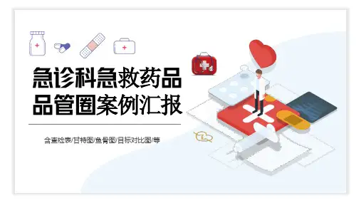 急诊科急救药品品管圈案例汇报PPT模板