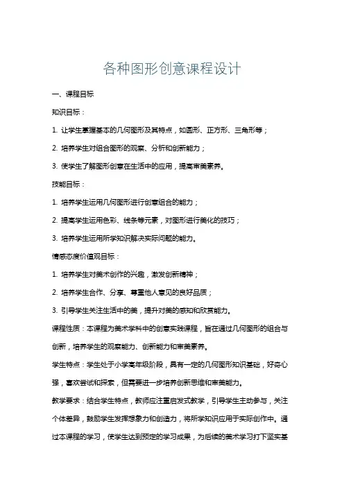 各种图形创意课程设计