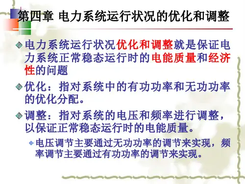 4电力系统优化调整全解