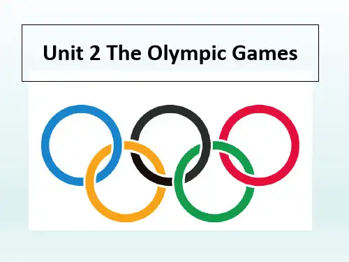 【高中英语新教材】B2U2 Reading  The Olympic Games教学获奖课件