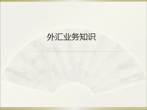 外汇业务知识培训