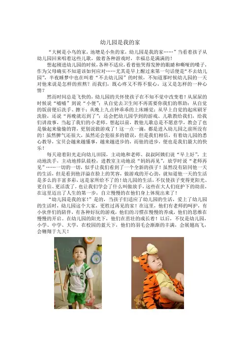 大树是小鸟的家