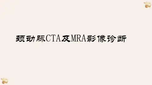 颈动脉CTA及MRA影像诊断