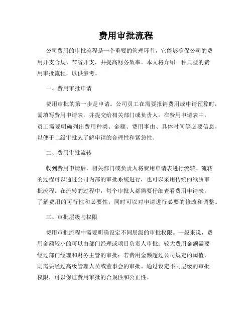 费用审批流程