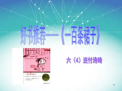 《一百条裙子》好书推荐ppt课件