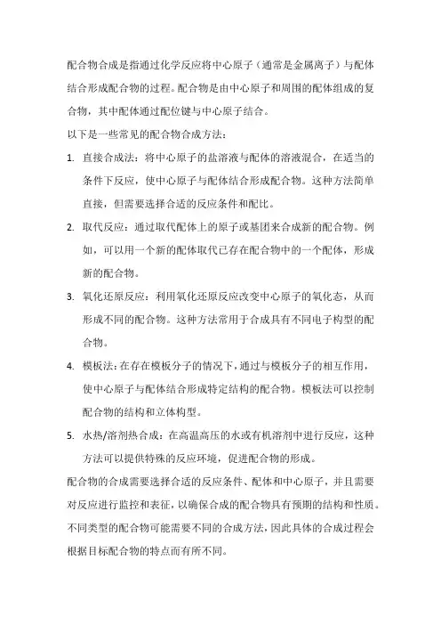 配合物合成