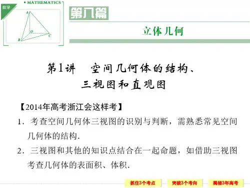 《创新设计·高考一轮总复习》数学 立体几何 第1讲