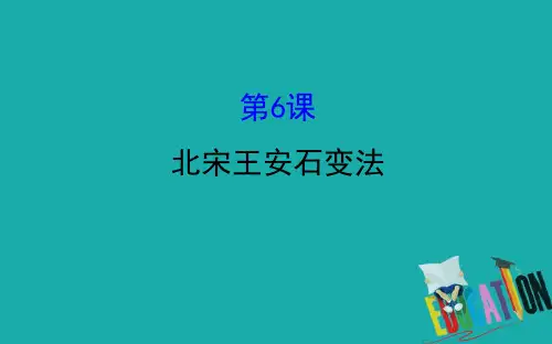 2020版高中历史岳麓选修一课件：2.6 北宋王安石变法 