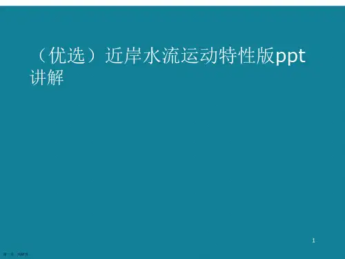 演示文稿近岸水流运动特性版