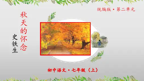 第5课《秋天的怀念》课件(共61张PPT) 2024-2025学年七年级 语文上册(统编版2024)