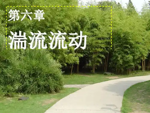 第6章 湍流ppt课件