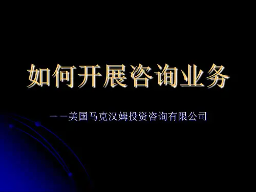 如何开展咨询业务PPT(共 45张)