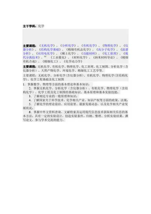 应用化学