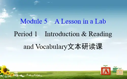 2018-2019学年高中英语(外研版)必修一配套课件：Module 5 Period 1