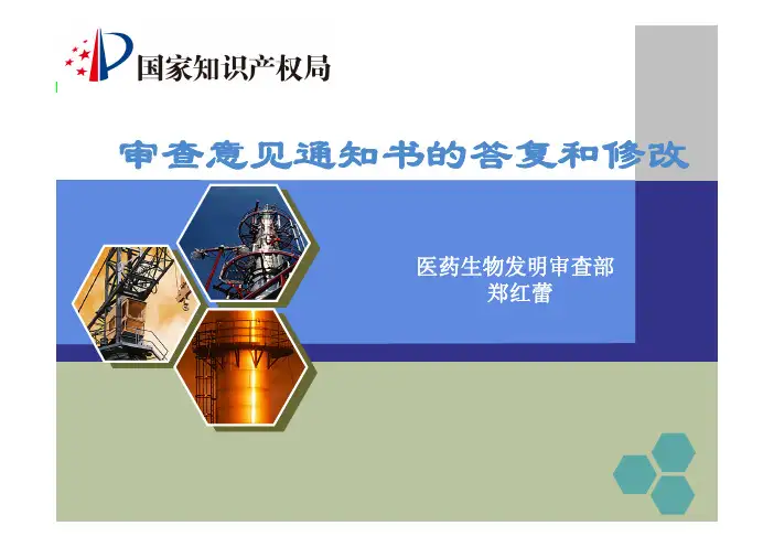 审查意见通知书的答复和修改