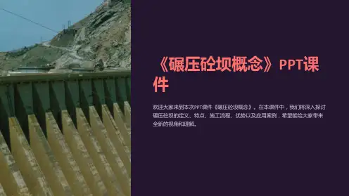《碾压砼坝概念》课件