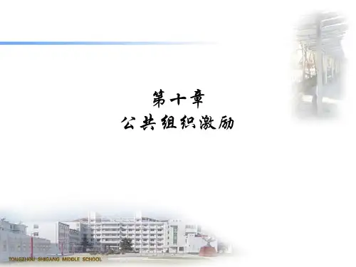 08第十章公共组织激励