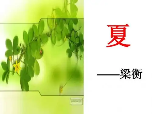 《夏》PPT