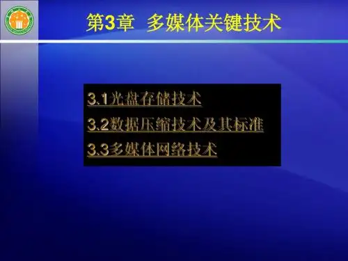 多媒体技术及应用教程 第3章
