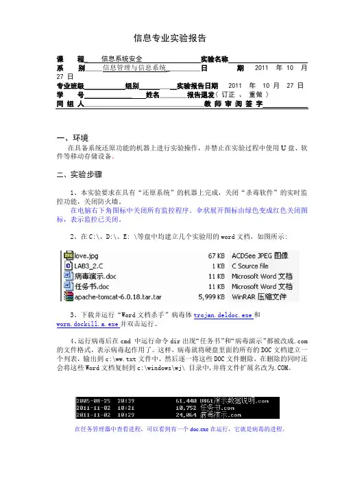 信息技术安全原理实验2