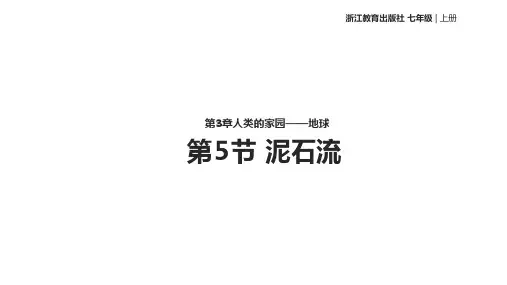 第5节泥石流PPT课件(初中科学)