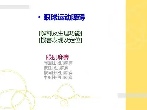 √1-2.眼球运动障碍