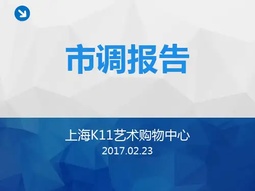 2017年上海K11购物艺术中心市调报告(百度文库)