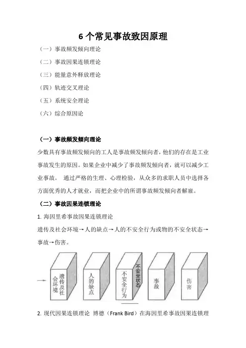 6个常见事故致因原理