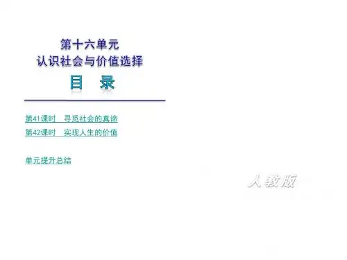 认识社会与价值选择PPT课件4 人教课标版
