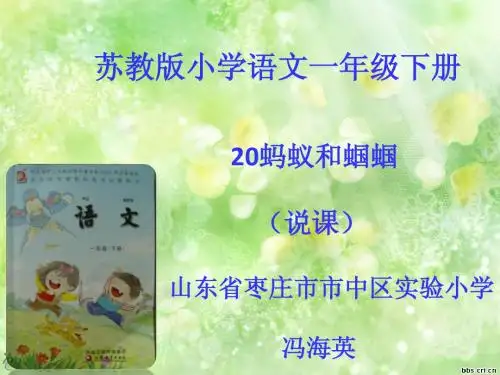 山东枣庄冯海英说课稿