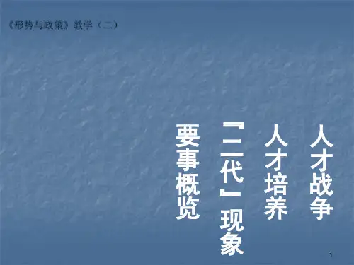 形势与政策ppt课件