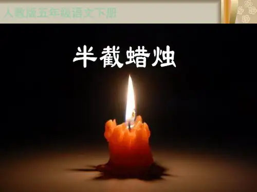 人教新课标版小学语文五年级下册第三组12《半截蜡烛》PPT课件
