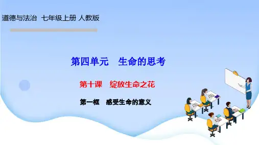 人教版七年级道德与法治上册作业课件 第十课 绽放生命之花 第一框 感受生命的意义