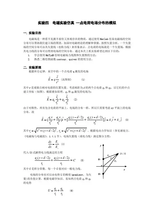 MATLAB实验电磁实验仿真