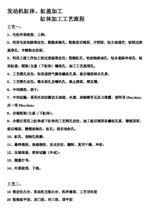 发动机缸体、缸盖加工[整理]