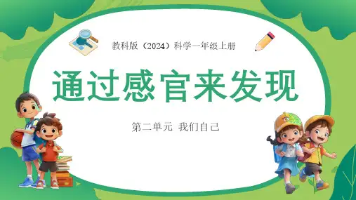 2024秋教科版小学一年级科学上册课件  第02单元 我们自己 5.通过感官来发现课件