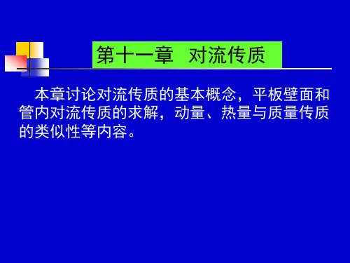 第十一章 对流传质