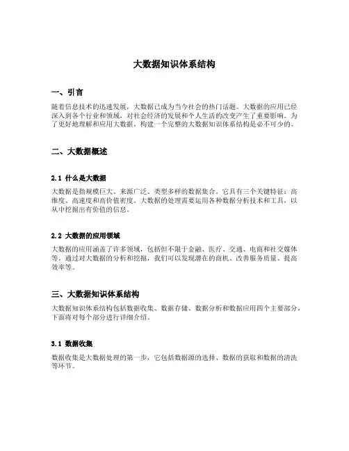 大数据知识体系结构