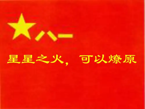 第12课星星之火,可以燎原课件