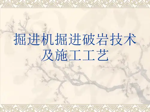 掘进机掘进破岩技术及施工工艺