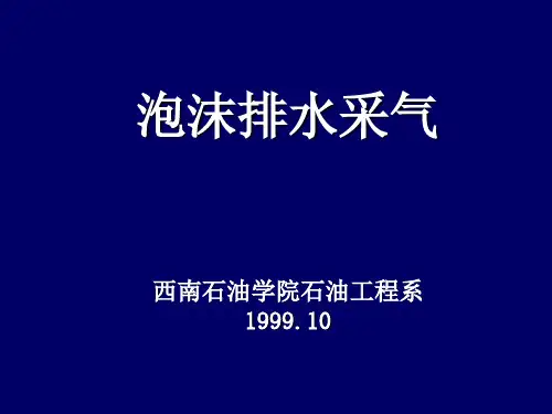 泡沫排水采气