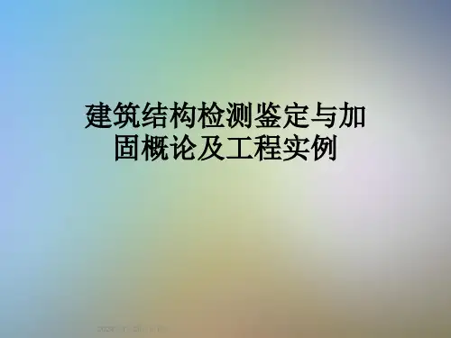 建筑结构检测鉴定与加固概论及工程实例