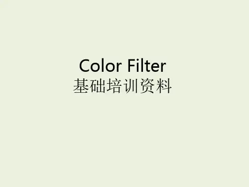 Color_Filter_基础培训资料