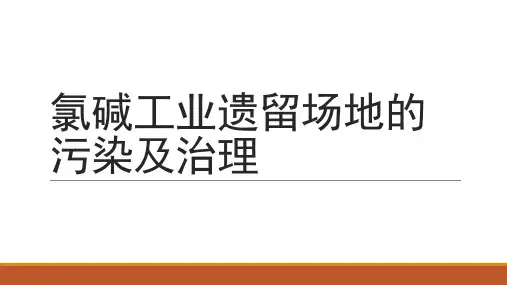 氯碱工业遗留场地的污染及治理