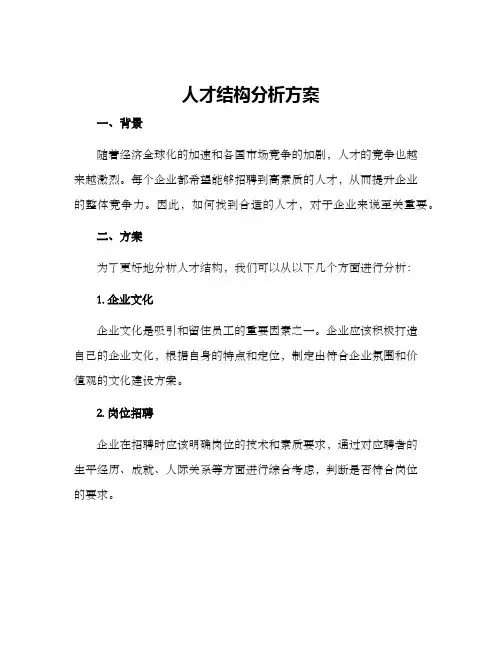 人才结构分析方案