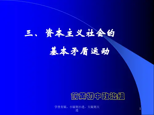 资本主义社会基本矛盾运动-PPT课件