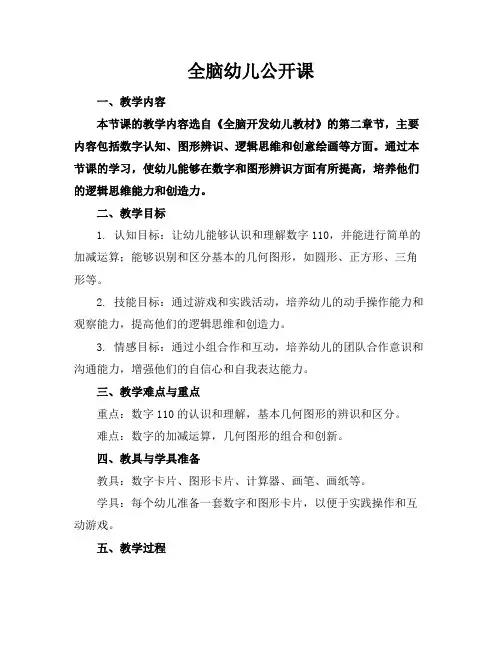 全脑幼儿公开课