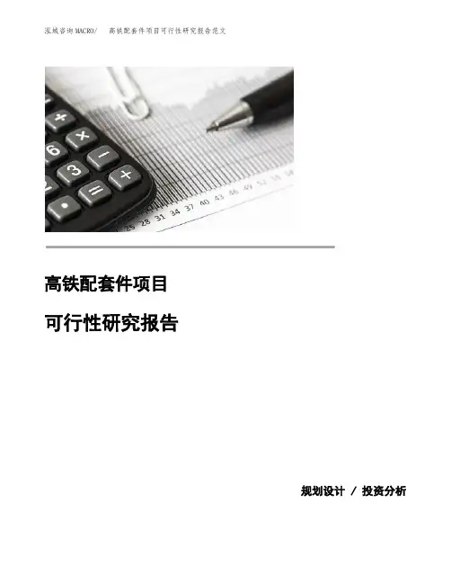 高铁配套件项目可行性研究报告范文