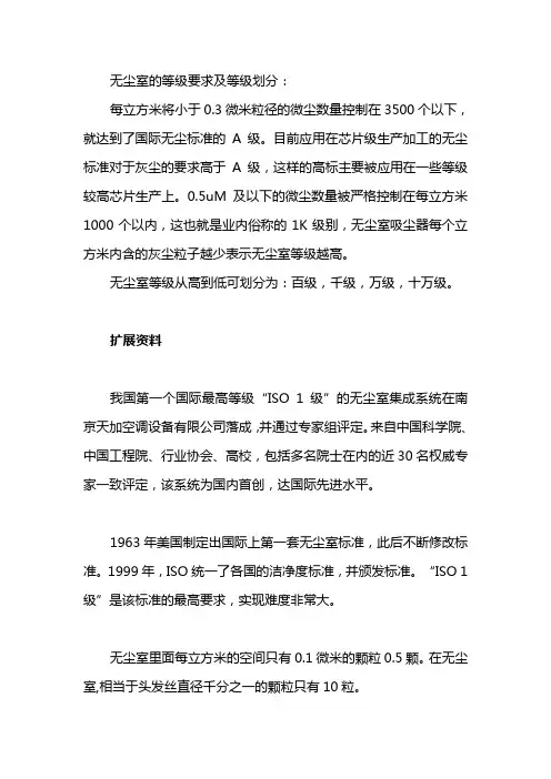 无尘室等级